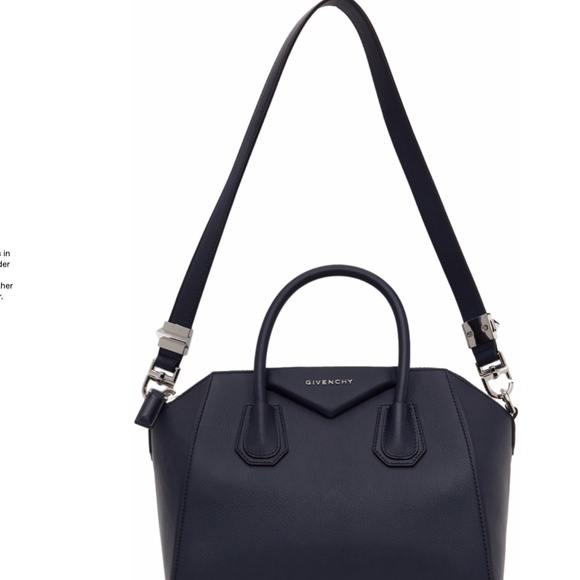 GIVENCHY Dark Navy Medium Antigona Bag - Picture 3 of 6